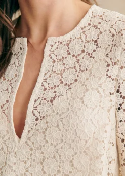 Sezane Robes|Robe Enza Ecru