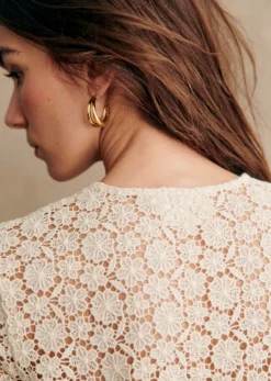 Sezane Robes|Robe Enza Ecru