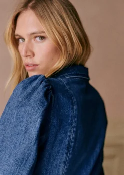 Sezane Robes|Robe Eulalia Bleu Moyen