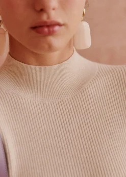 Sezane Robes|Robe Hillary Beige Chiné