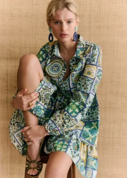 Sezane Robes|Robe Himelda - Sézane X Momonì Mosaic