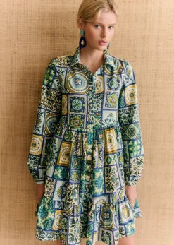 Sezane Robes|Robe Himelda - Sézane X Momonì Mosaic