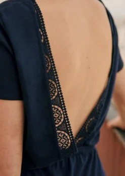 Sezane Robes|Robe Lucille Marine