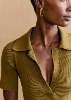 Sezane Robes|Robe Numa Vert Olive