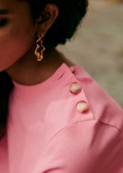 Sezane Robes|Robe Selena - Création Rose Rose Bubble