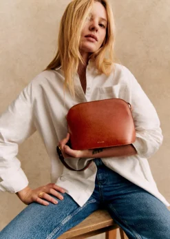 Sezane Nos Sacs Iconiques|Maroquinerie|Sac Victor Héritage Cuir Naturel Héritage