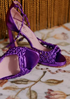 Sezane Sandales|Sandales Katharina - CFM Souliers X Editions Sézane Métal violet