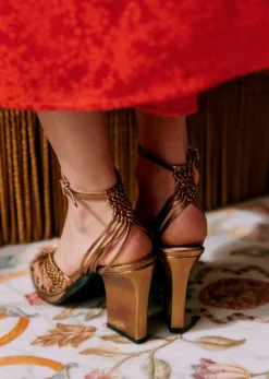Sezane Sandales|Sandales Laura - CFM Souliers X Editions Sézane Métal bronze