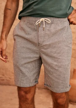 Sezane Shorts|Short Olson Marine / Ecru