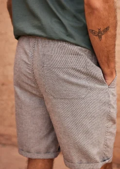 Sezane Shorts|Short Olson Marine / Ecru