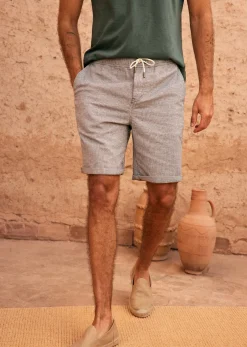 Sezane Shorts|Short Olson Marine / Ecru