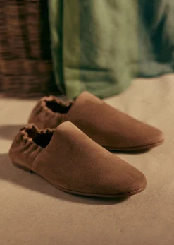 Sezane Chaussures|Slippers Azure Camel