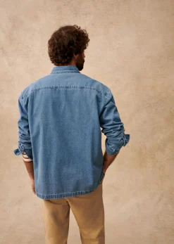 Sezane Denim|Vestes coton|Surchemise Valerio Denim