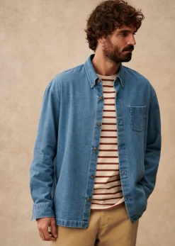 Sezane Denim|Vestes coton|Surchemise Valerio Denim