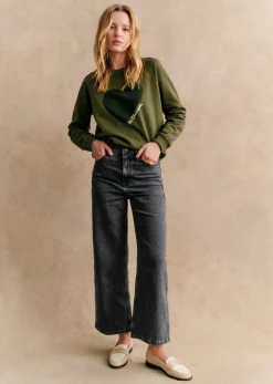 Sezane Sweats|Sweat-Shirt La Chamade -  Création Solidaire Kaki