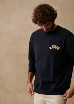 Sezane Sweatshirts|Sweatshirt Love Marine