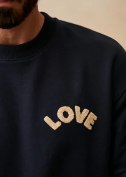 Sezane Sweatshirts|Sweatshirt Love Marine