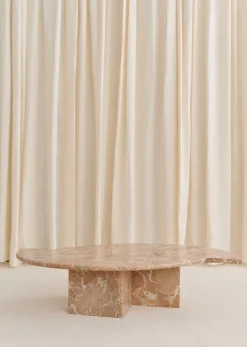 Sezane La Sélection Vintage|Table Basse Design Italien Vintage En Marbre rose