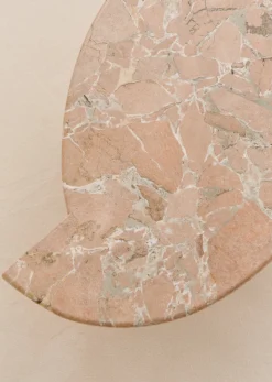 Sezane La Sélection Vintage|Table Basse Design Italien Vintage En Marbre rose