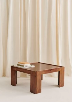 Sezane La Sélection Vintage|Table D'appoint édition Cassina Années 1950 Noyer