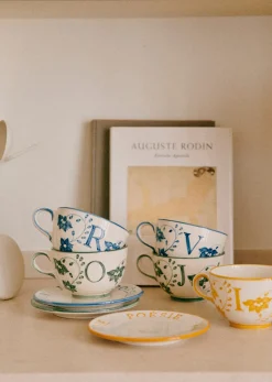 Sezane La Vaisselle|Tasse Poème - Bleu Orage
