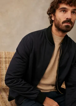 Sezane Blousons|Teddy Gardner Marine