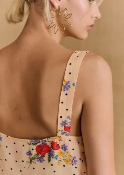 Sezane Tops & Bodies|Top Denitsa Poppy