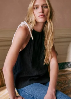 Sezane Tops & Bodies|Top Jill Noir