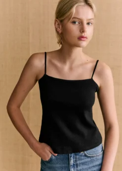 Sezane Tops & Bodies|Top Sansa Noir