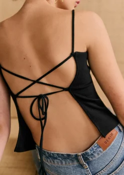 Sezane Tops & Bodies|Top Sansa Noir