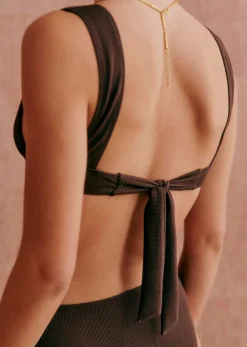 Sezane Le Bain|Triangle Plage Secrète - Sézane X Ysé Marron