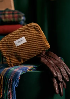 Sezane Accessoires|Trousse De Toilette Twyman Velours Côtelé