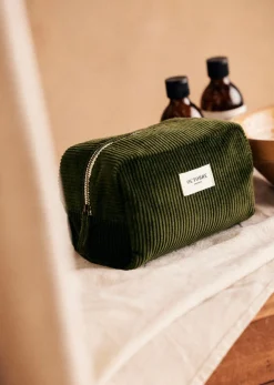 Sezane Accessoires|Trousse De Toilette Twyman Velours Côtelé