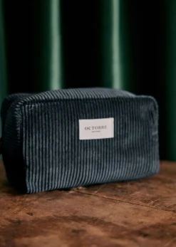 Sezane Accessoires|Trousse De Toilette Twyman Velours Côtelé