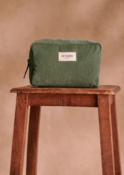 Sezane Accessoires|Trousse De Toilette Twyman Velours Côtelé