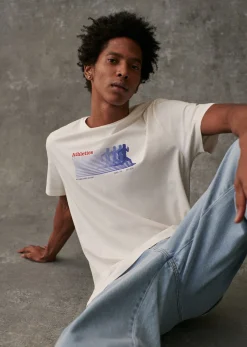 Sezane T-shirts motif|T-shirts manches courtes|T-Shirt Athletics Club Écru