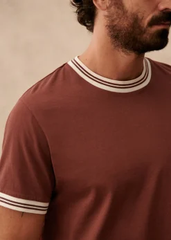 Sezane T-shirts manches courtes|T-Shirt Egeo Bordeaux