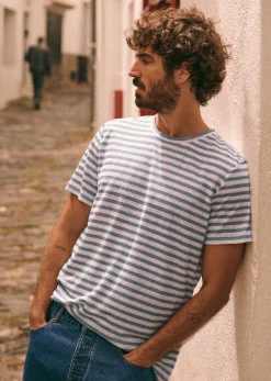 Sezane T-shirts manches courtes|T-Shirts coton lin|T-Shirt Fabio