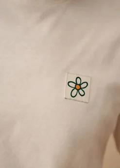 Sezane T-shirts motif|T-Shirt Fleur Éditions Ecru