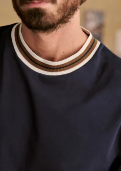 Sezane T-shirts manches courtes|T-Shirt Jake Marine