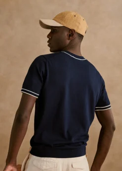 Sezane Costumes|Col rond|T-Shirt Maille Corey Marine