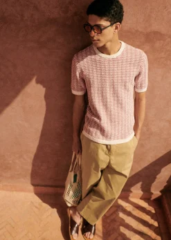 Sezane Pulls manches courtes|T-Shirts maille|T-Shirt Maille Lucky