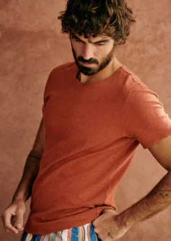 Sezane T-shirts manches courtes|T-Shirts coton lin|T-Shirt Martin