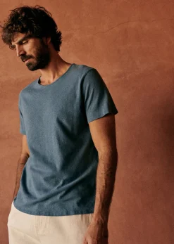 Sezane T-shirts manches courtes|T-Shirts coton lin|T-Shirt Martin