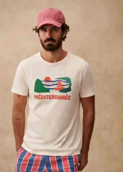 Sezane T-shirts motif|T-shirts manches courtes|T-Shirt Mer Ecru
