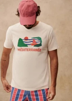 Sezane T-shirts motif|T-shirts manches courtes|T-Shirt Mer Ecru