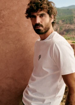 Sezane T-shirts motif|T-shirts manches courtes|T-Shirt Montgolfière Blanc