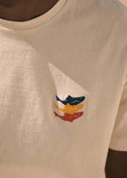 Sezane T-shirts|T-shirts motif|T-shirt Pantelleria Écru