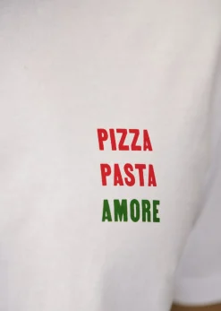 Sezane T-shirts motif|T-Shirt Pizza Pasta Amore Blanc