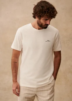 Sezane T-shirts motif|T-Shirt Vue Sur Mer Écru